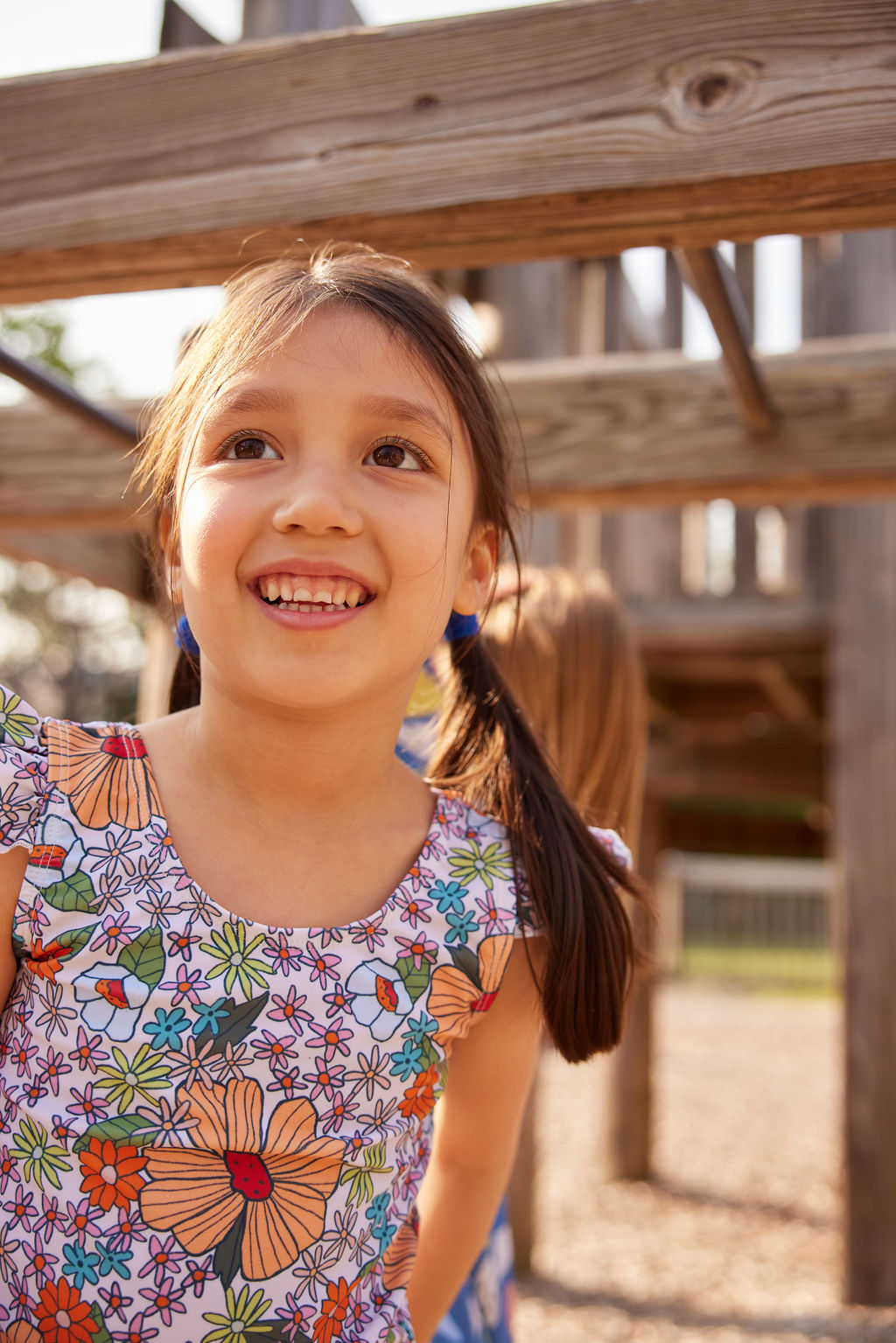 Wavy Floral Flutter One Piece