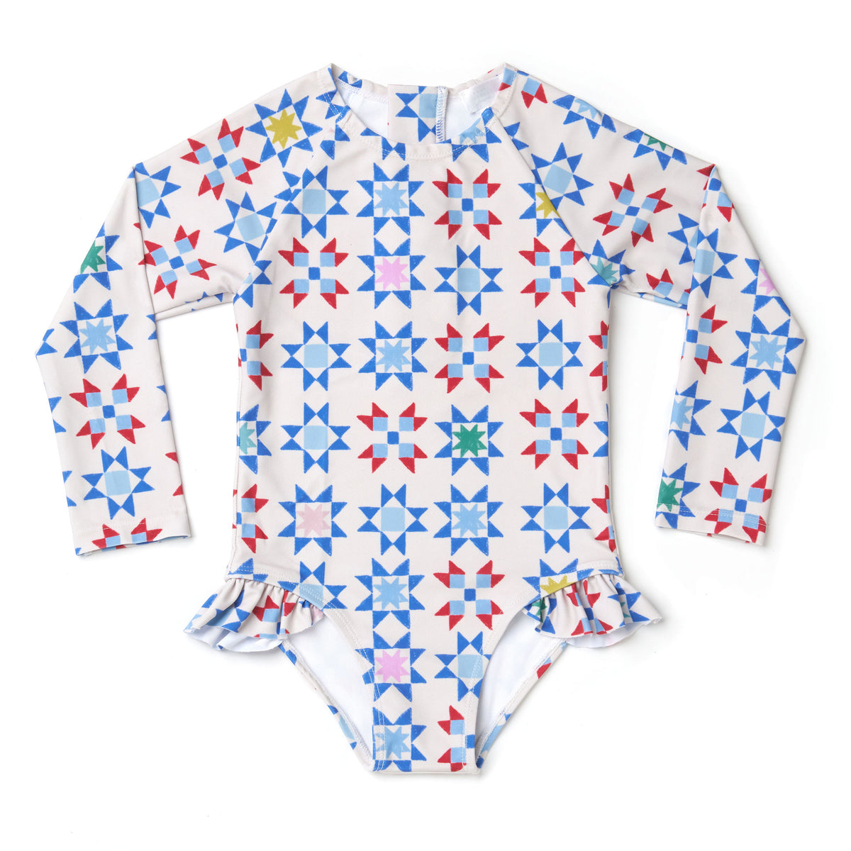 Americana Quilt Rashguard One Piece