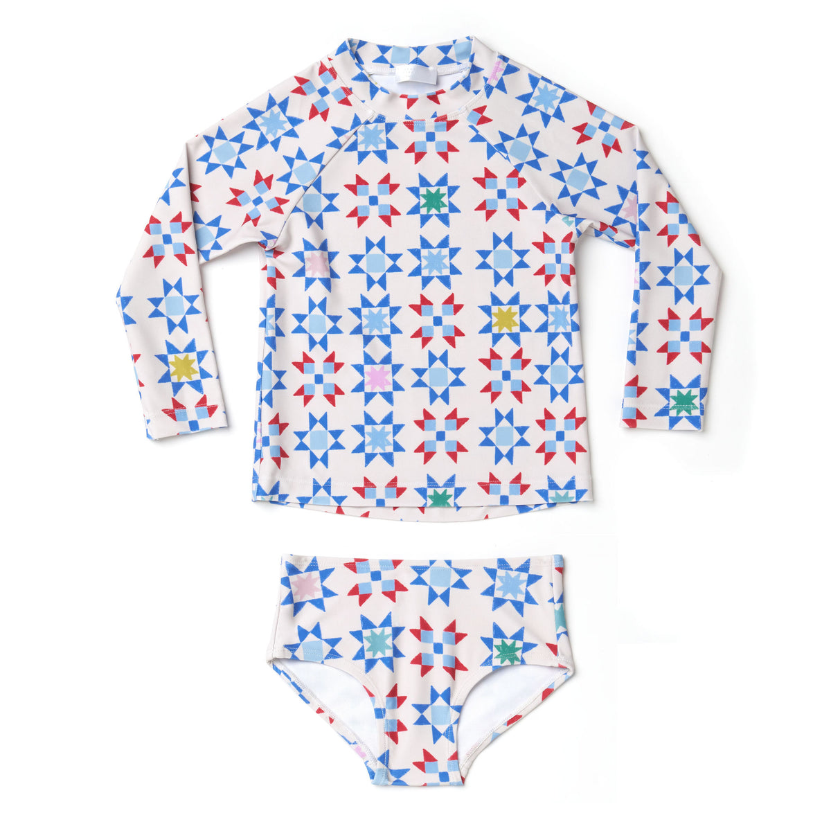 Americana Quilt Rashguard Set