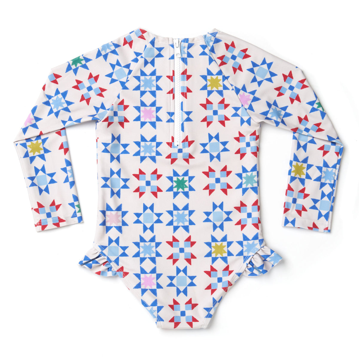 Americana Quilt Rashguard One Piece