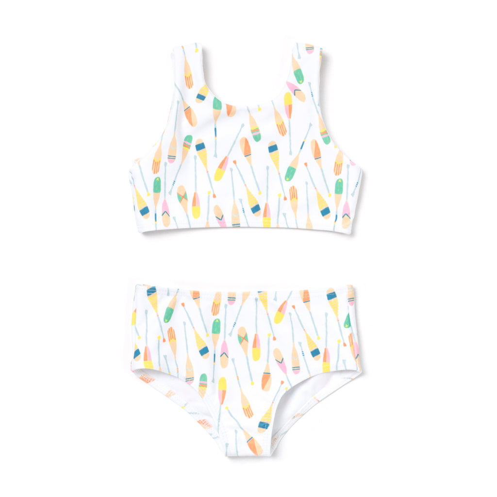 $10 BASKET - Painted Oars All Day Two Piece TOP ONLY