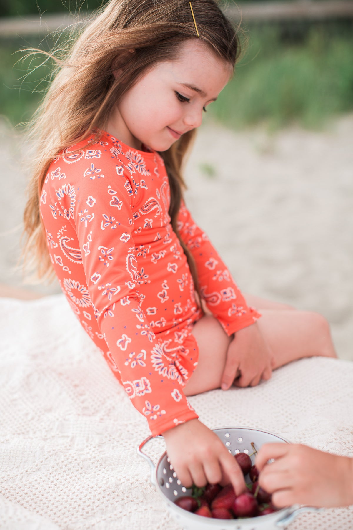 Red Bandana Rashguard One Piece