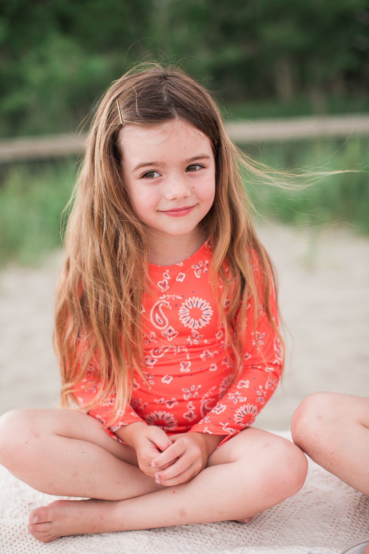 Red Bandana Rashguard One Piece